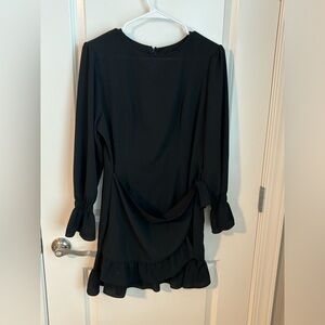 Black wrap dress